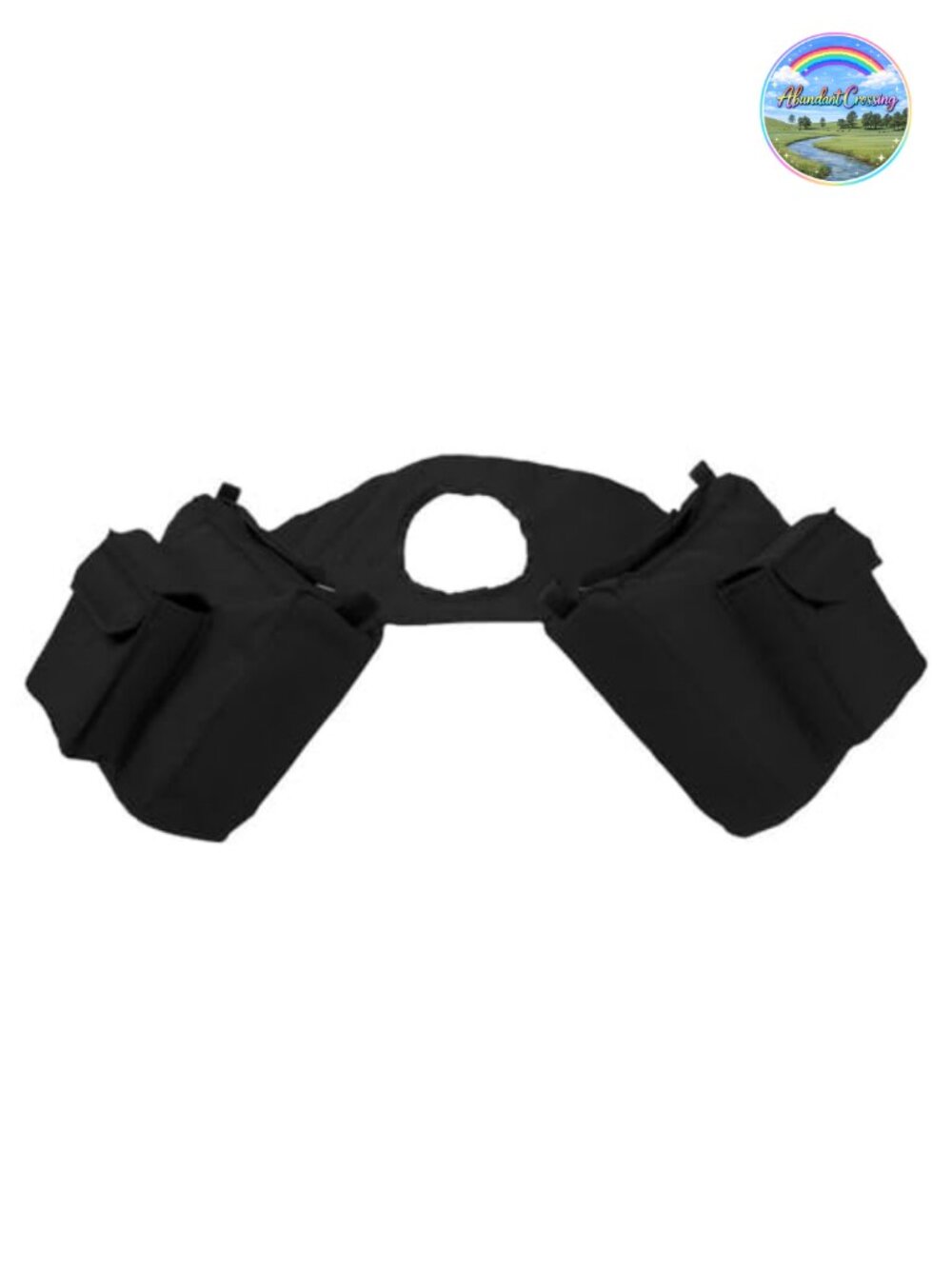 Nylon Saddle Horn Bag with Zip Compartments Day Ride Tack